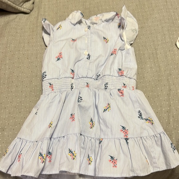 Gently used Janie and Jack 12-18m sear sucker sun dress w/ bloomers - Picture 5 of 5
